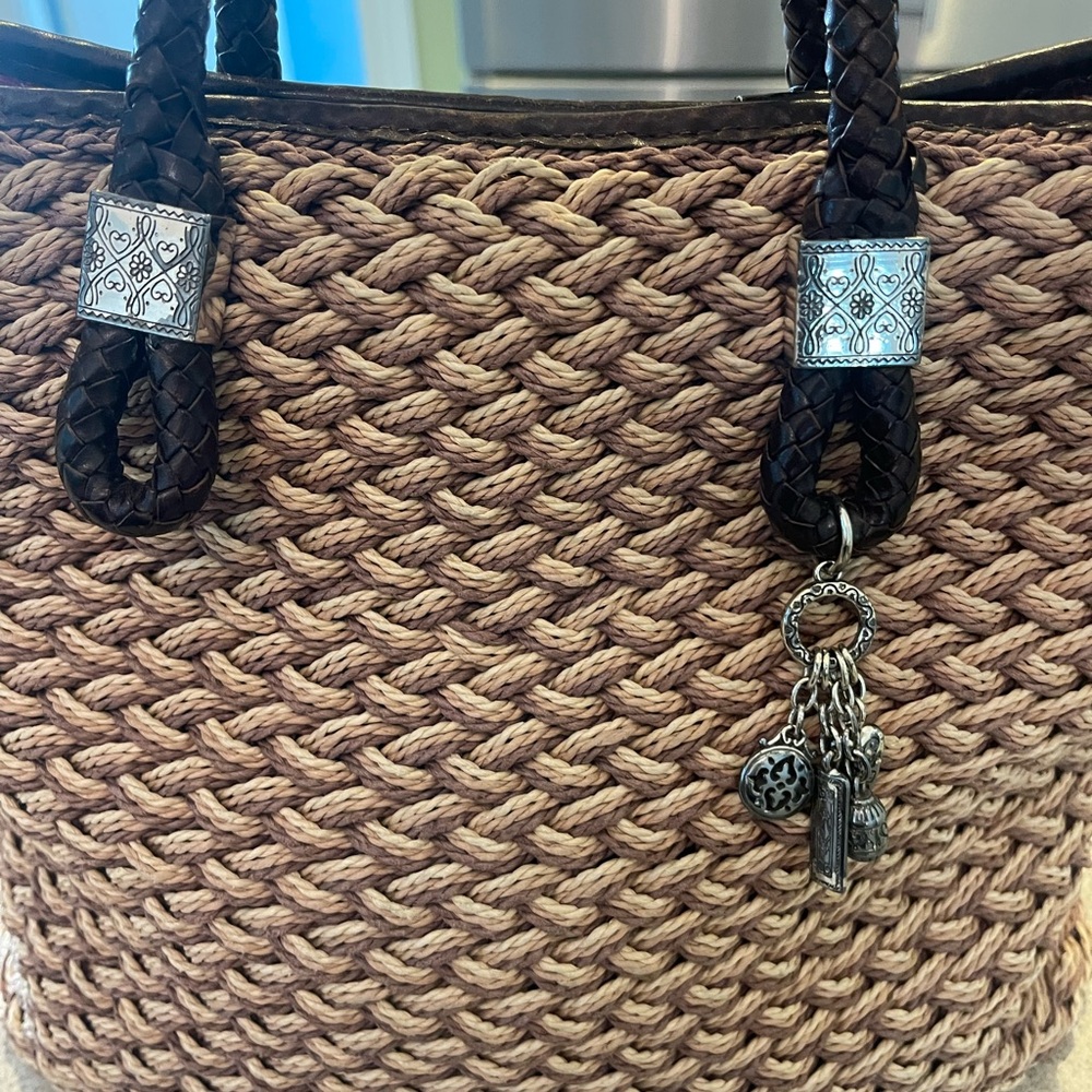 Brighton bag with Red and Brown Paisley interior - Picture 4 of 11